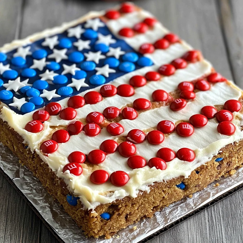 American Flag Cookie Cake