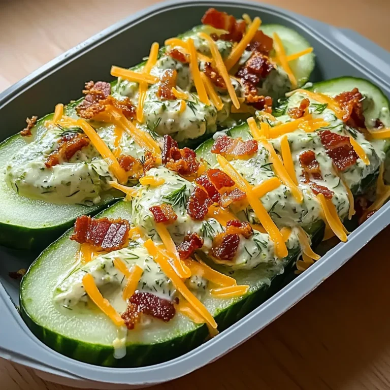 Crispy Cucumber Snack with Creamy Avocado Ranch Bliss