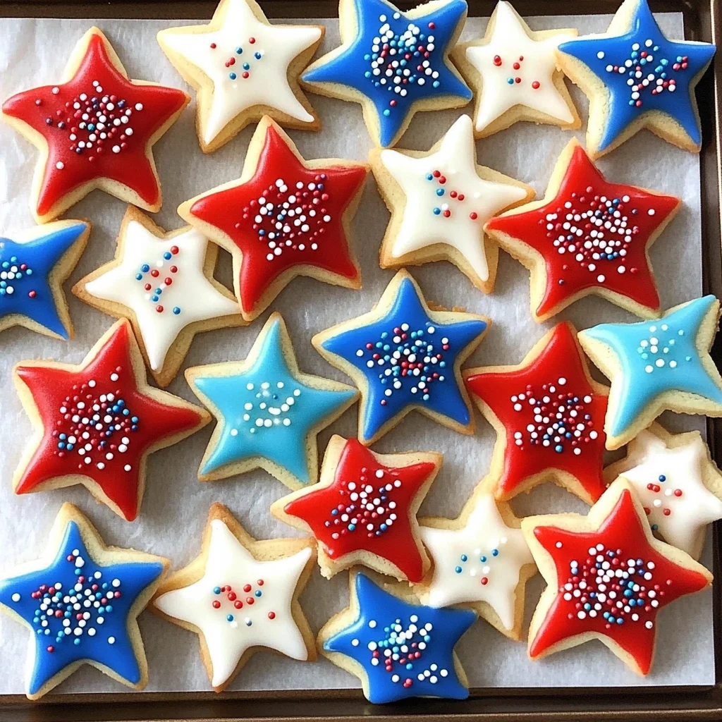 Easy 4th of July Royal Icing Cookies