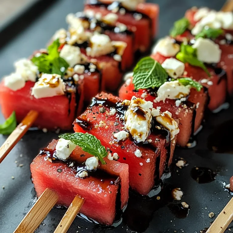 Feta Watermelon Skewers