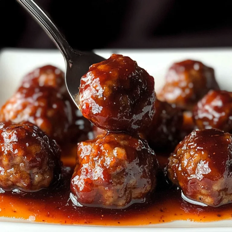 Honey Sriracha Meatballs with Cranberry Sauce