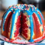 Red White and Blue Cake (Firecracker Cake Recipe!)