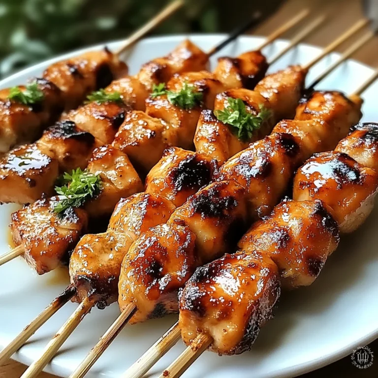 Tropical Grilled Thai Coconut Chicken Skewers for Family Fun